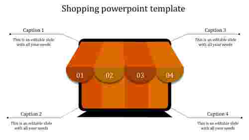 shopping powerpoint template-shopping powerpoint template-orange